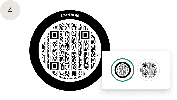 QR code with frame